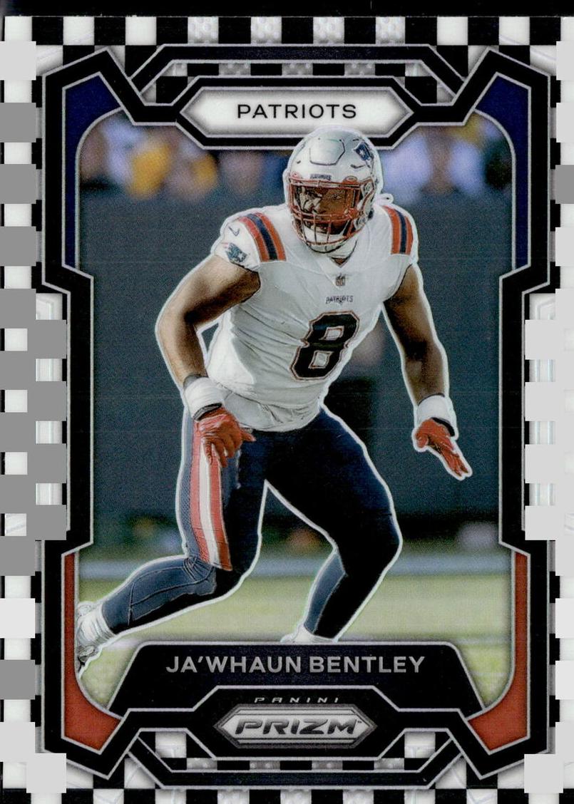 2023 Panini Prizm Football Black and White Checker Ja'whaun Bentley #202
