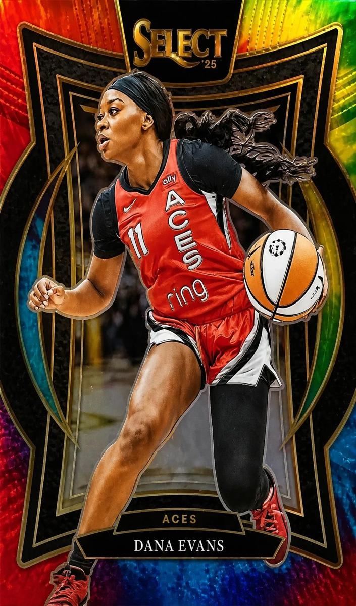 2025 Panini Select WNBA Basketball Tie-Dye Dana Evans #1