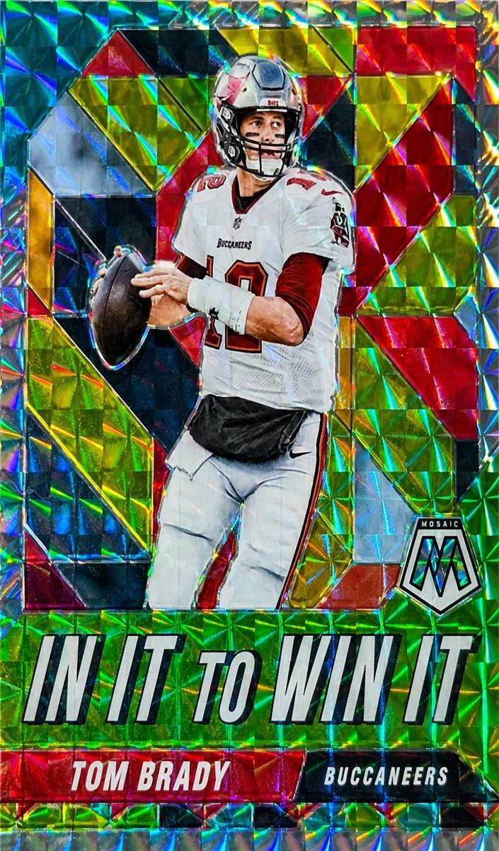 2020 Panini Mosaic Football Tom Brady #WIN1 PSA 10