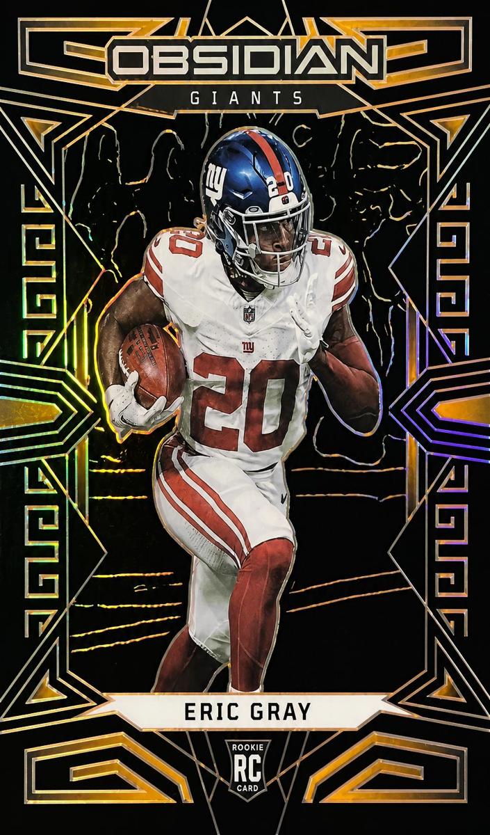 2023 Panini Obsidian Football Electric Etch Orange Eric Gray #176