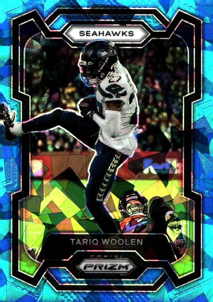 2023 Panini Prizm Football Blue Ice Tariq Woolen #263
