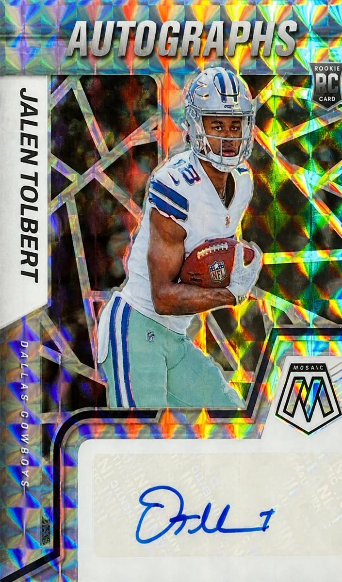 2022 Panini Mosaic Football Jalen Tolbert #RAM-JT PSA 10