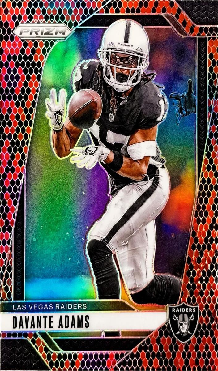 2024 Panini Prizm Football Snakeskin Davante Adams #150 PSA 9