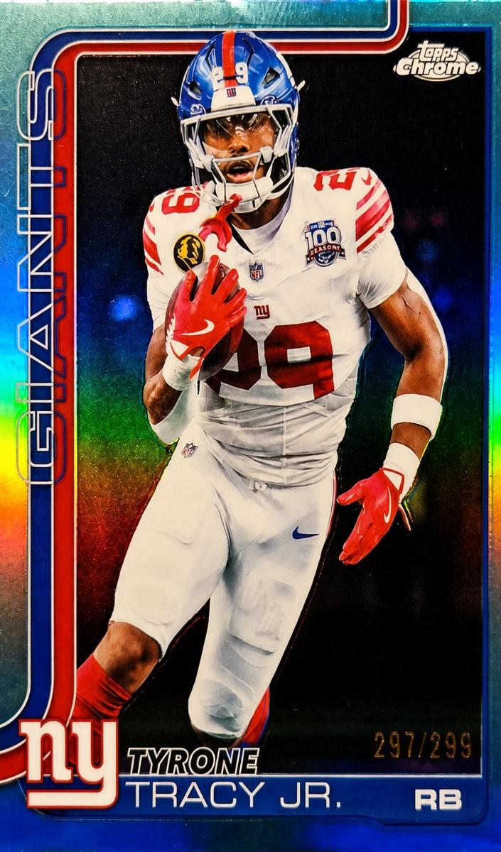 2025 Topps Chrome Football Teal Refractor Tyrone Tracy Jr. #228