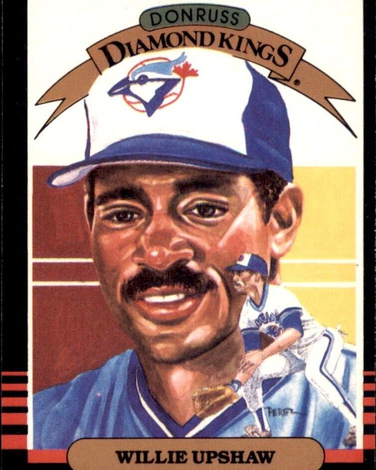1985 Donruss Baseball Willie Upshaw #10