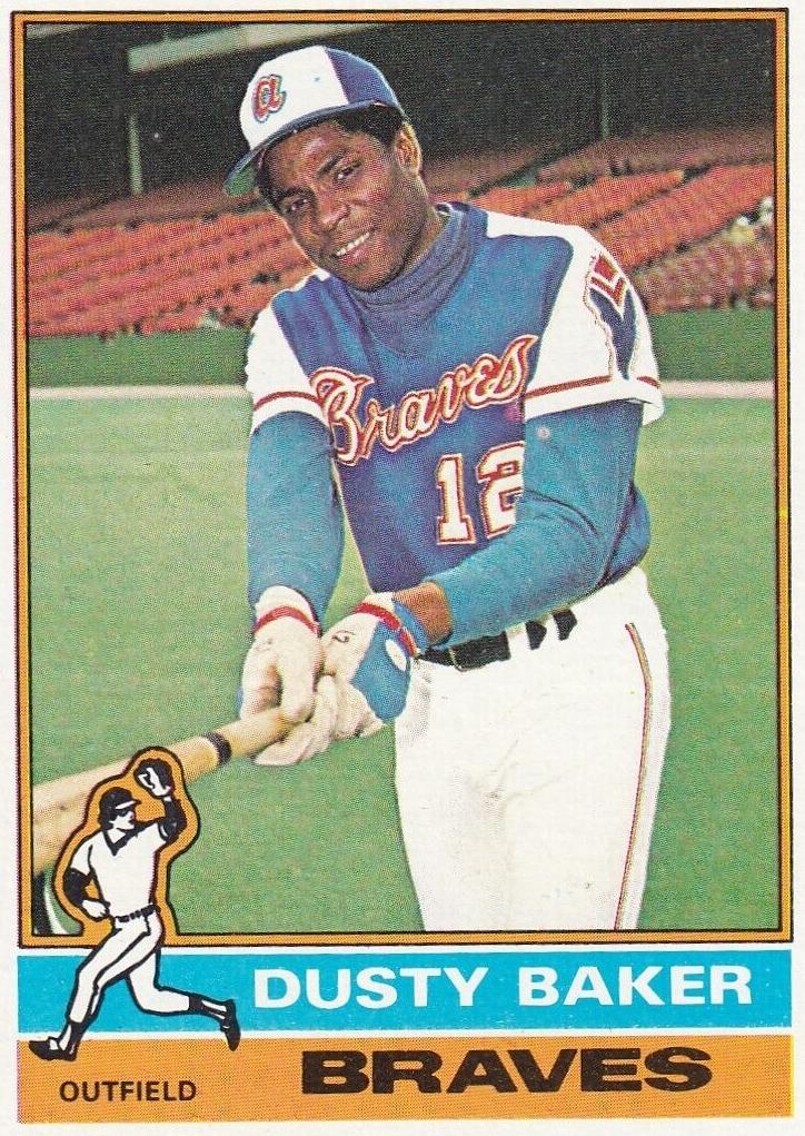 1976 Topps Baseball Dusty Baker #28 PSA 8