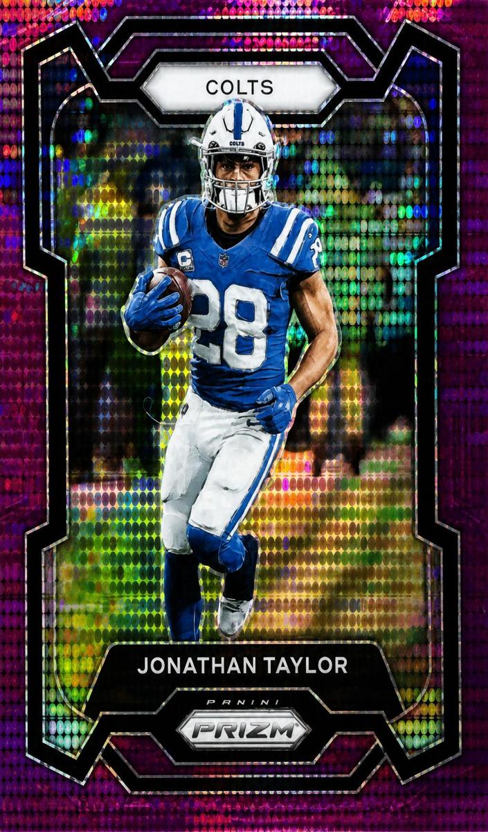 2023 Panini Prizm Football Purple Pulsar Jonathan Taylor #127