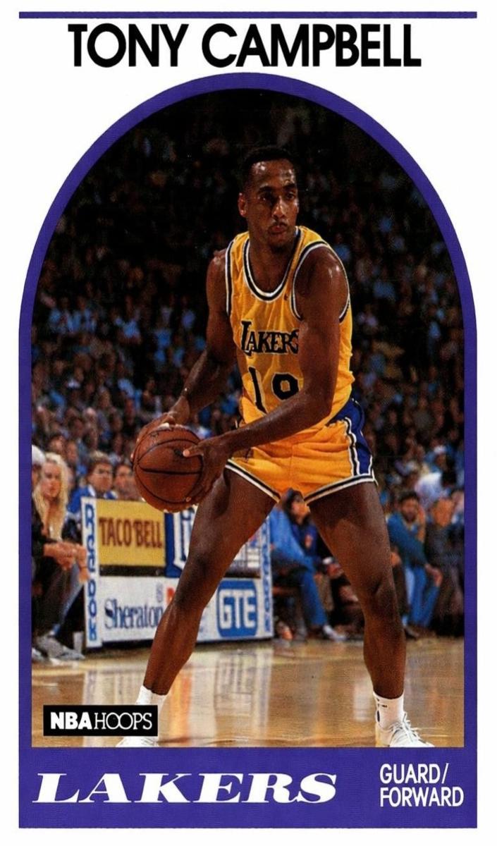 1989 Hoops Basketball Tony Campbell #19