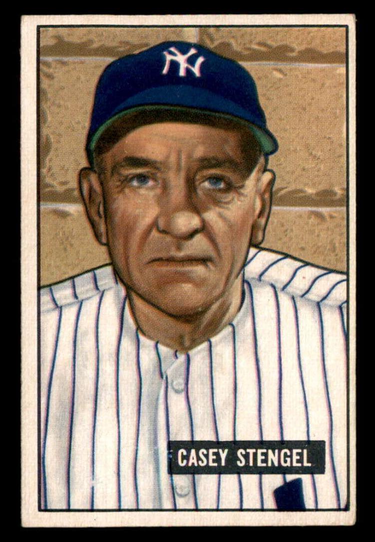 1951 Bowman Baseball Casey Stengel #181 PSA 6