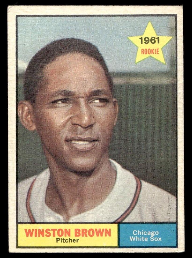 1961 Topps Baseball Winston Brown #391 PSA 8