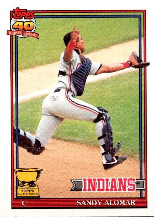 1991 Topps Baseball Sandy Alomar #165