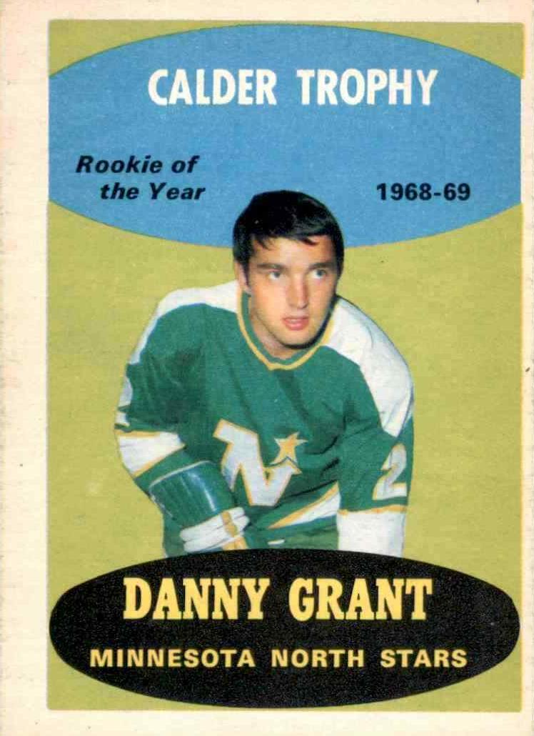 1969 O-Pee-Chee Hockey Danny Grant #208 PSA 8