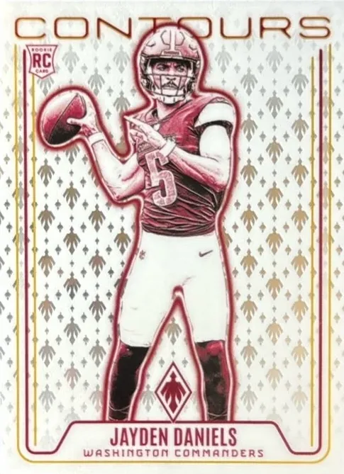 2024 Panini Phoenix Football Wave Jayden Daniels #CON-JDS PSA 9