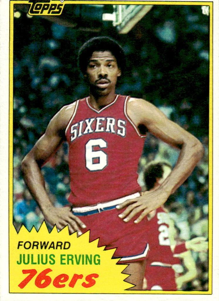1981 Topps Basketball Julius Erving #30