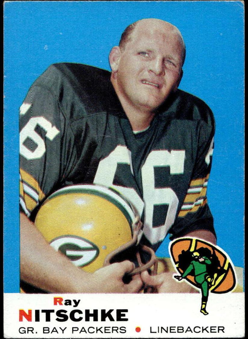 1969 Topps Football Ray Nitschke #55