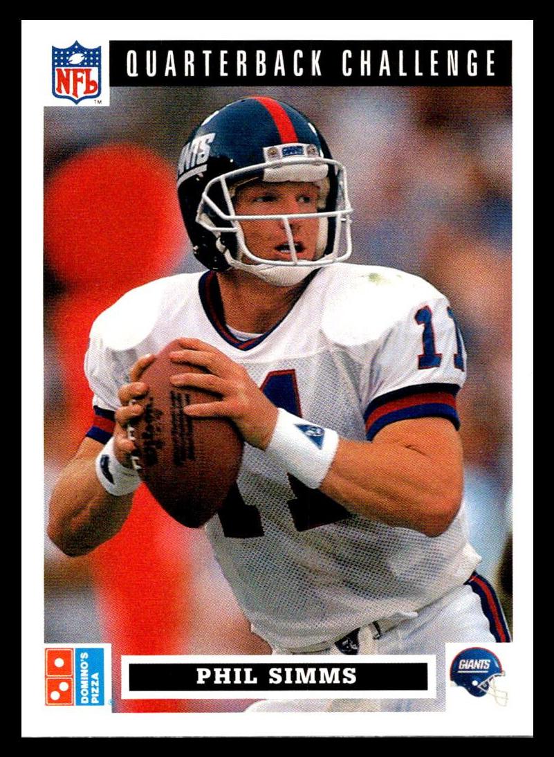 1991 Upper Deck Domino's The Quarterbacks Football Phil Simms #17