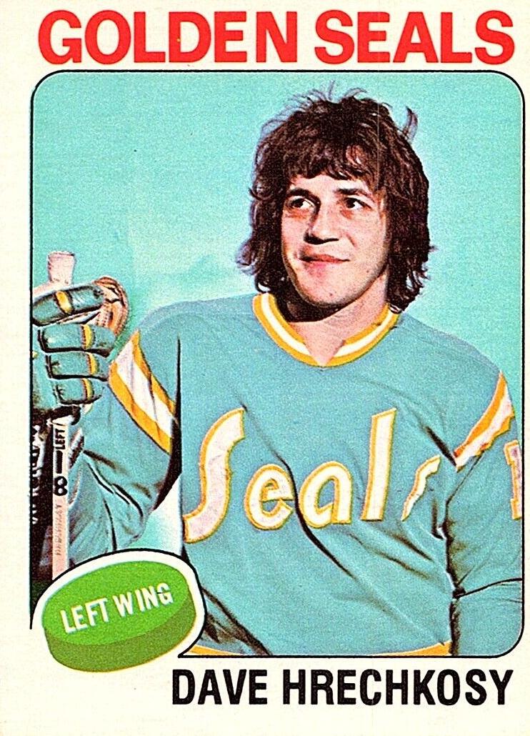 1975 O-Pee-Chee Hockey Dave Hrechkosy #156