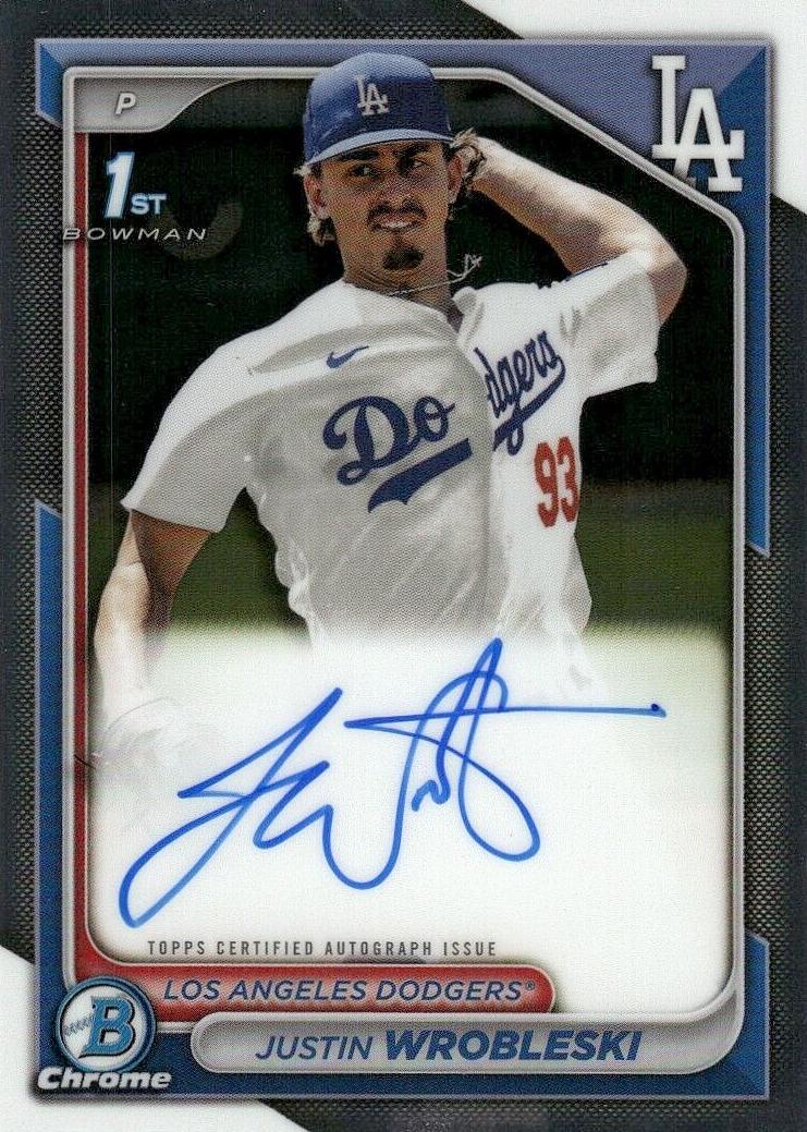 2024 Bowman Chrome Baseball Justin Wrobleski #CPA-JWR PSA 10