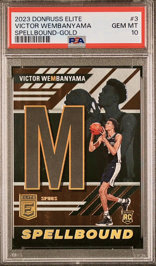 2023 Donruss Elite Basketball Gold Victor Wembanyama #3 PSA 10