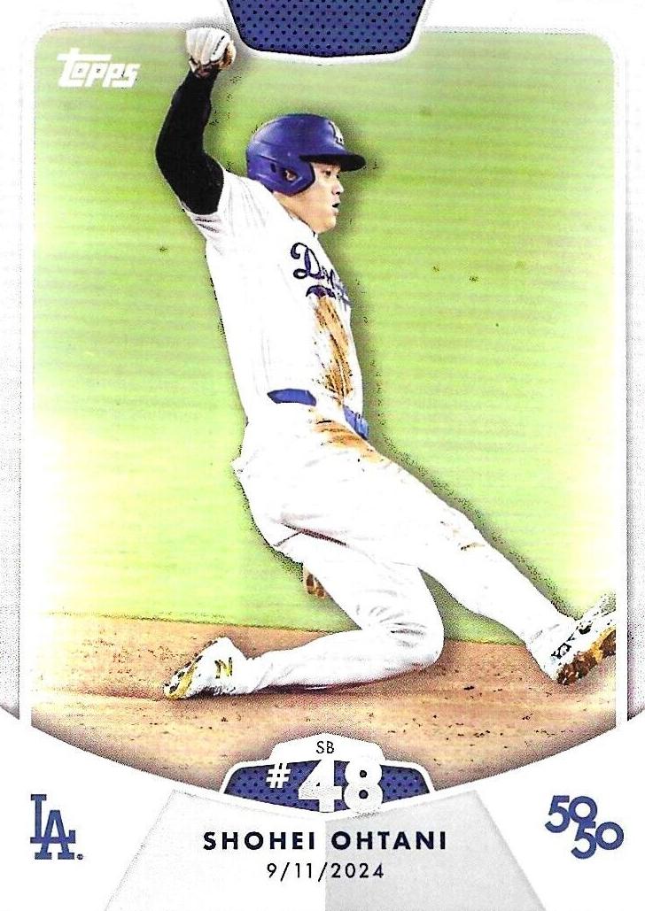 2024 Topps 50/50 Shohei Ohtani Baseball Shohei Ohtani #95 PSA 9