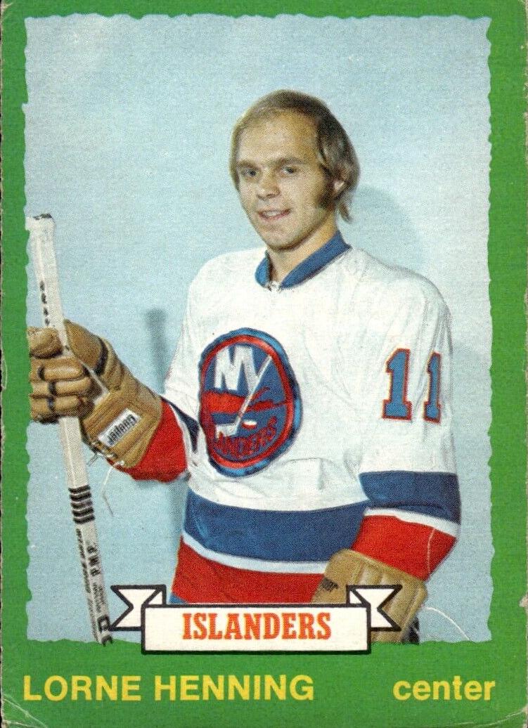 1973 O-Pee-Chee Hockey Lorne Henning #218 PSA 8
