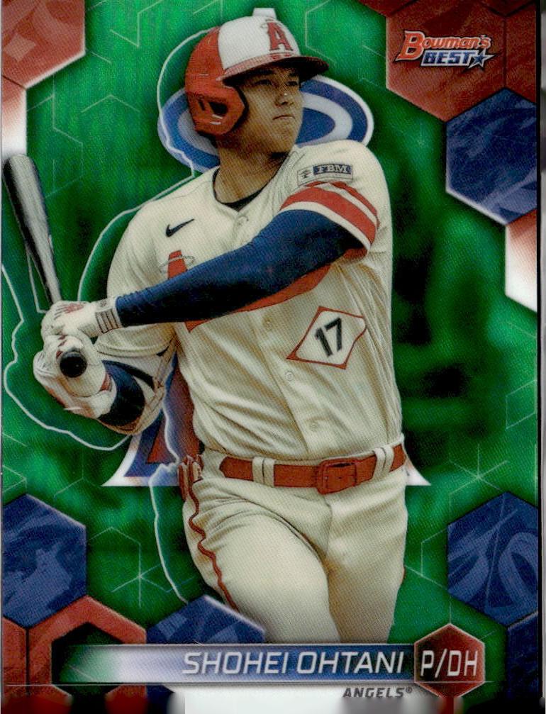 2023 Bowman's Best Baseball Green Shohei Ohtani #62