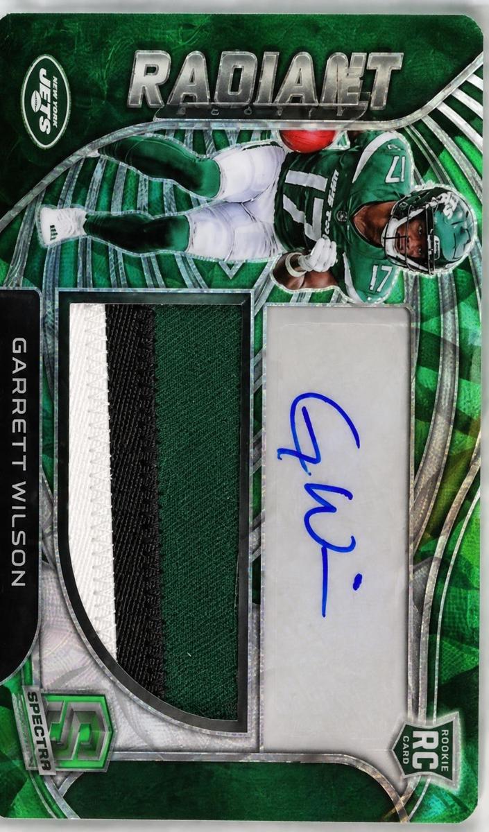 2022 Panini Spectra Football Neon Green Garrett Wilson #RAD-GWI