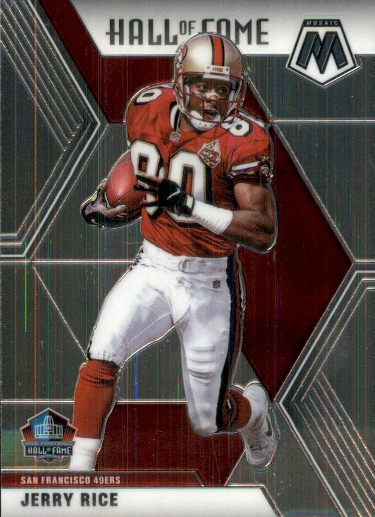2020 Panini Mosaic Football Mosaic Jerry Rice #287 PSA 9