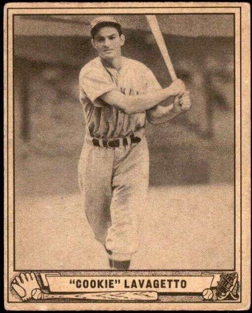 1940 Play Ball Baseball Cookie Lavagetto #69 SGC 6