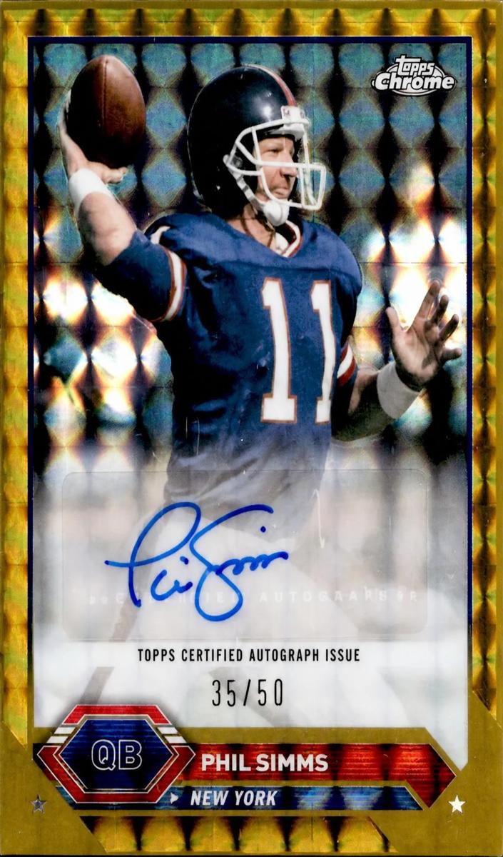 2023 Topps Composite Football Geometric Gold Phil Simms #TCA-PS