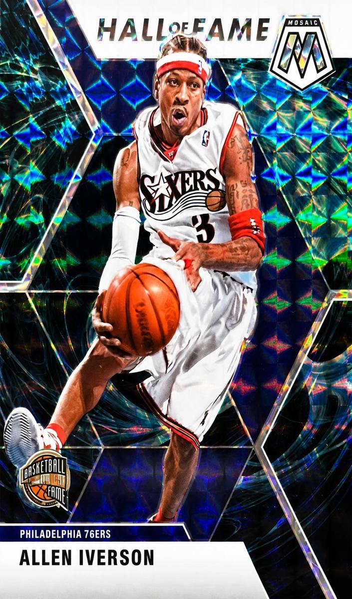 2019 Panini Mosaic Basketball Genesis Allen Iverson #287 PSA 9