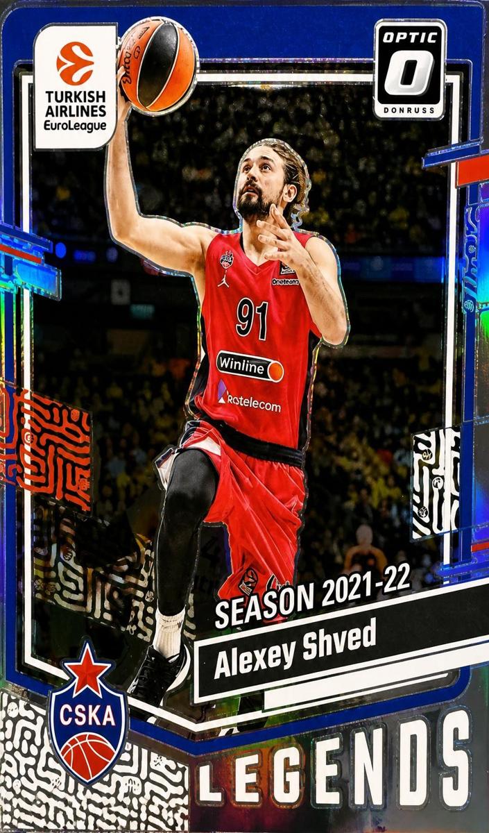 2023 Donruss Turkish Airlines EuroLeague Basketball Holo Alexey Shved #164