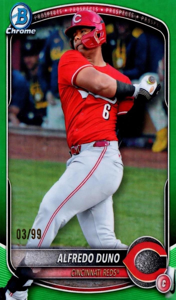 2025 Bowman Draft Chrome Baseball Green Geometric Refractor Alfredo Duno #BDC-133