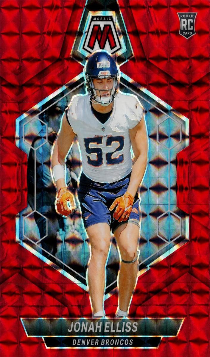 2024 Panini Mosaic Football Red Jonah Elliss #364