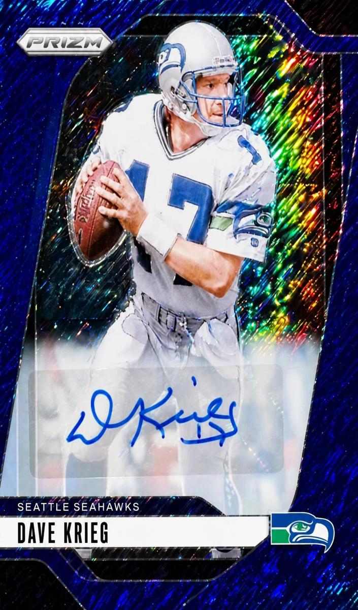 2024 Panini Prizm Football Blue Shimmer Dave Krieg #267