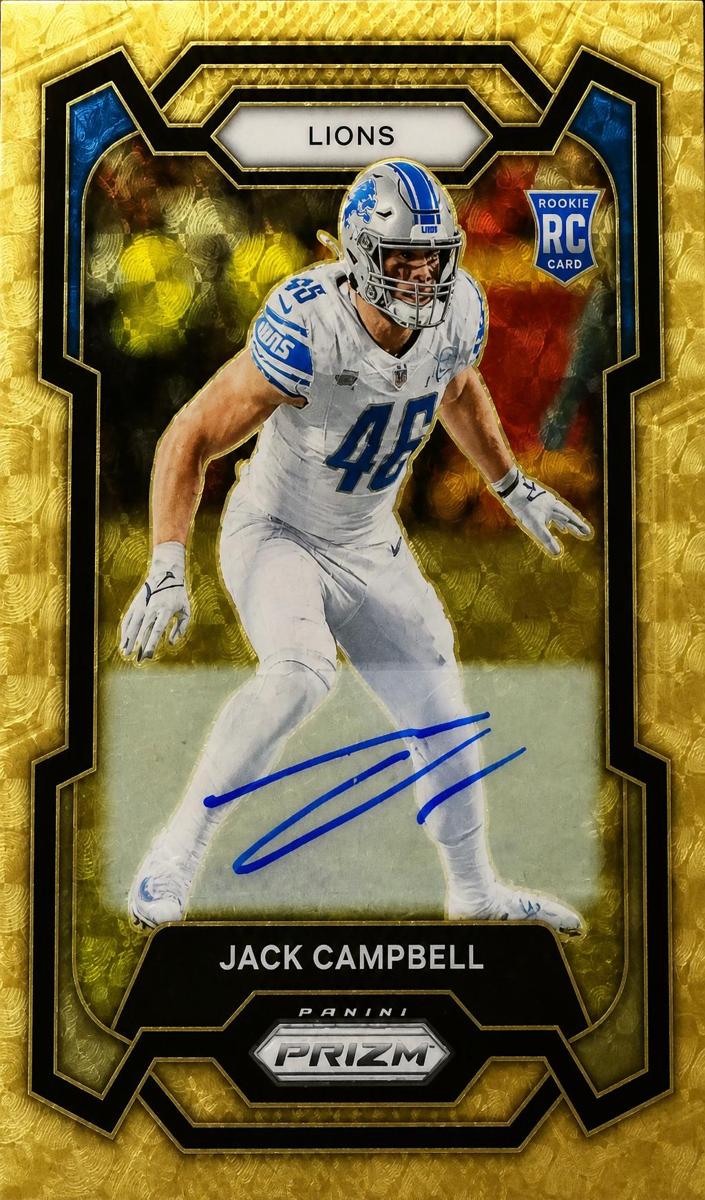 2023 Panini Prizm Football Gold Vinyl Jack Campbell #330