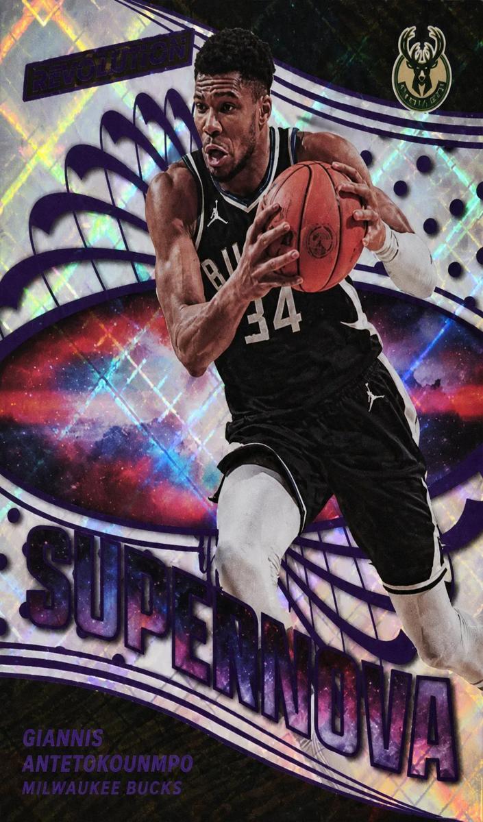 2023 Panini Revolution Basketball Cosmic Giannis Antetokounmpo #3