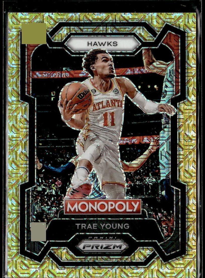 2023 Panini Prizm Monopoly Basketball Gold Millionaire Shimmer Trae Young #4