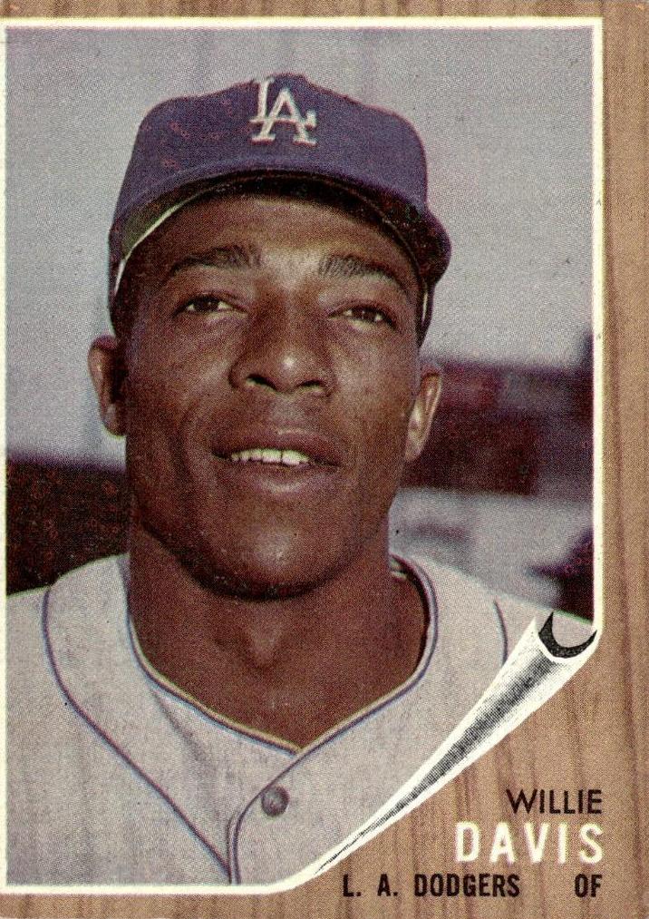1962 Topps Baseball Willie Davis #108 PSA 7.5