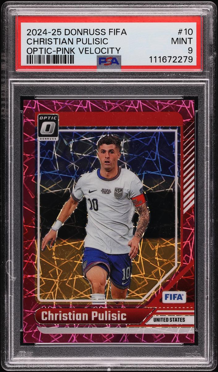 2024 Panini Donruss Soccer Pink Velocity Christian Pulisic #10