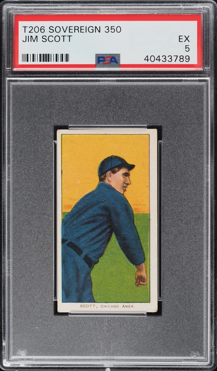 1909-11 T206 Baseball Jim Scott #NNO PSA 2