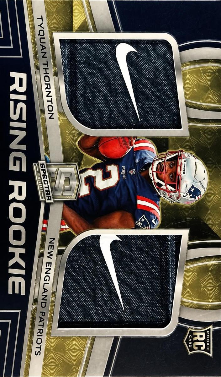 2022 Panini Spectra Football Gold Laundry Tag Nike Swoosh Tyquan Thornton #RRM-TTH