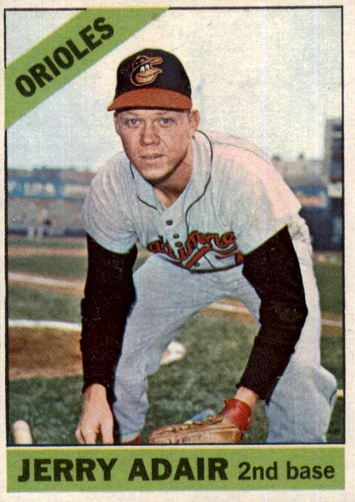1966 Topps Baseball Jerry Adair #533