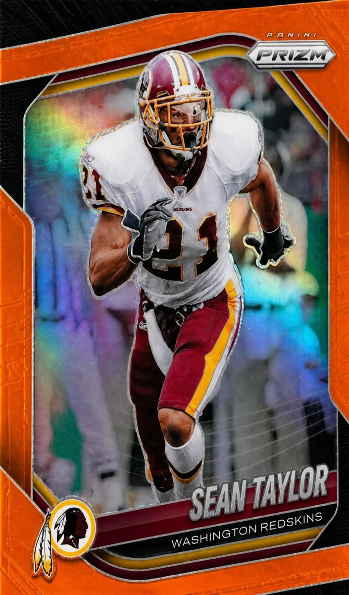 2025 Panini Prizm Football Orange Sean Taylor #105
