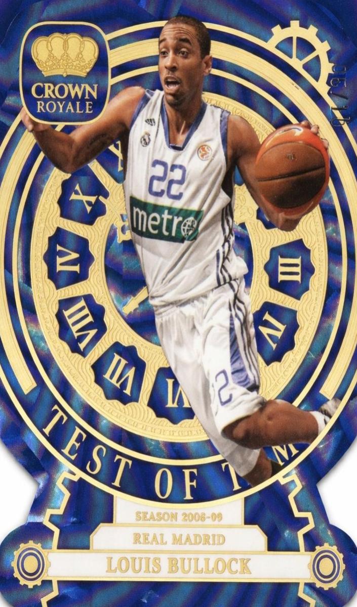 2023 Panini Crown Royale Turkish Airlines EuroLeague Basketball Gold Louis Bullock #1