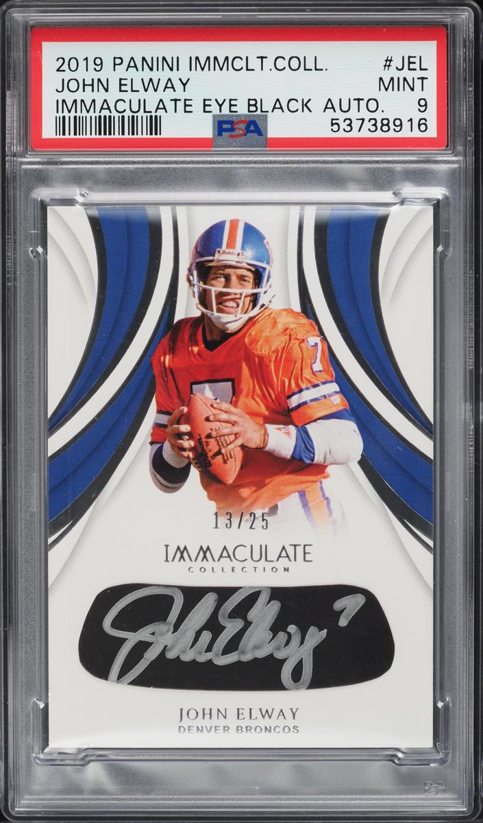 2019 Panini Immaculate Collection Football John Elway #IEB-JEL SGC 8.5