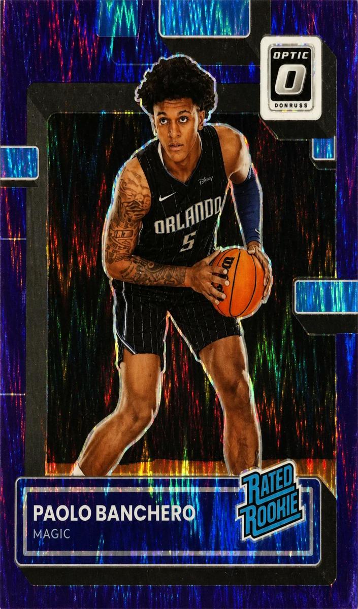 2022 Donruss Optic Basketball Purple Shock Paolo Banchero #221 PSA 9