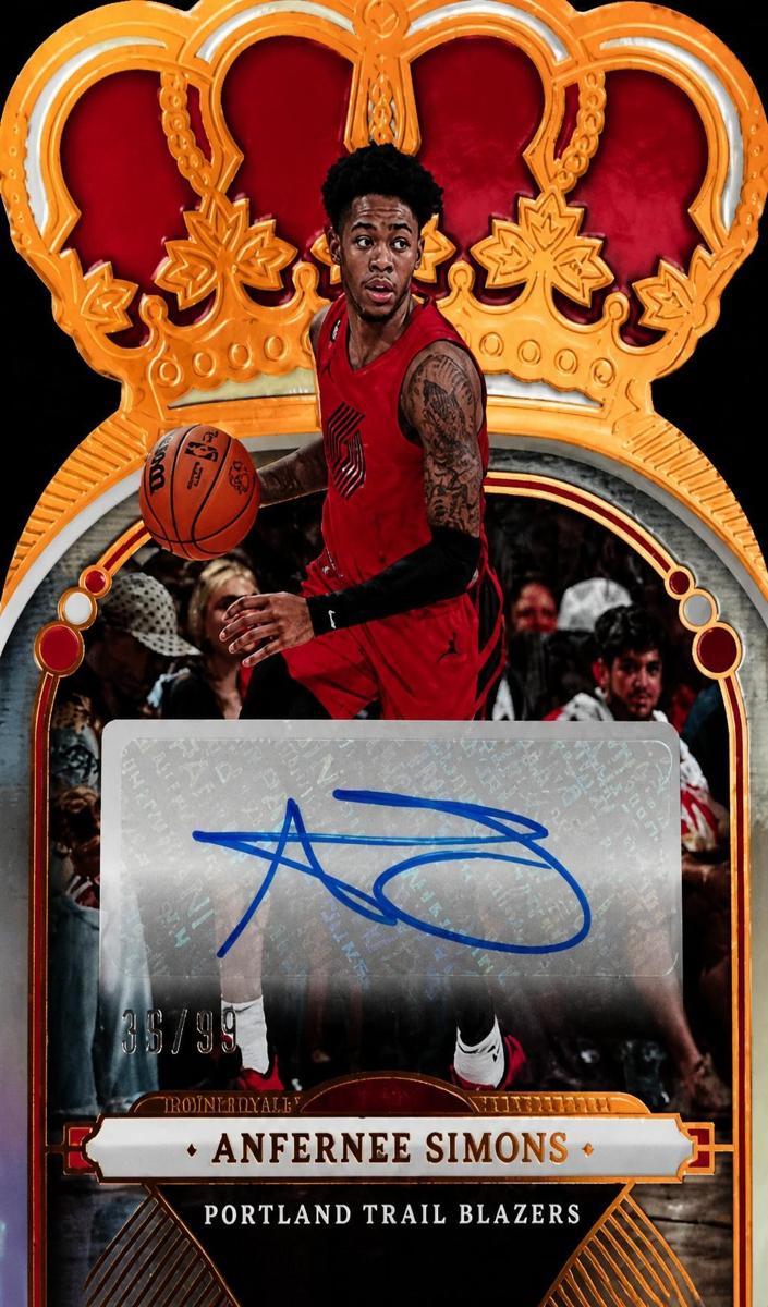 2022 Panini Crown Royale Basketball Anfernee Simons #CA-AFS PSA 10