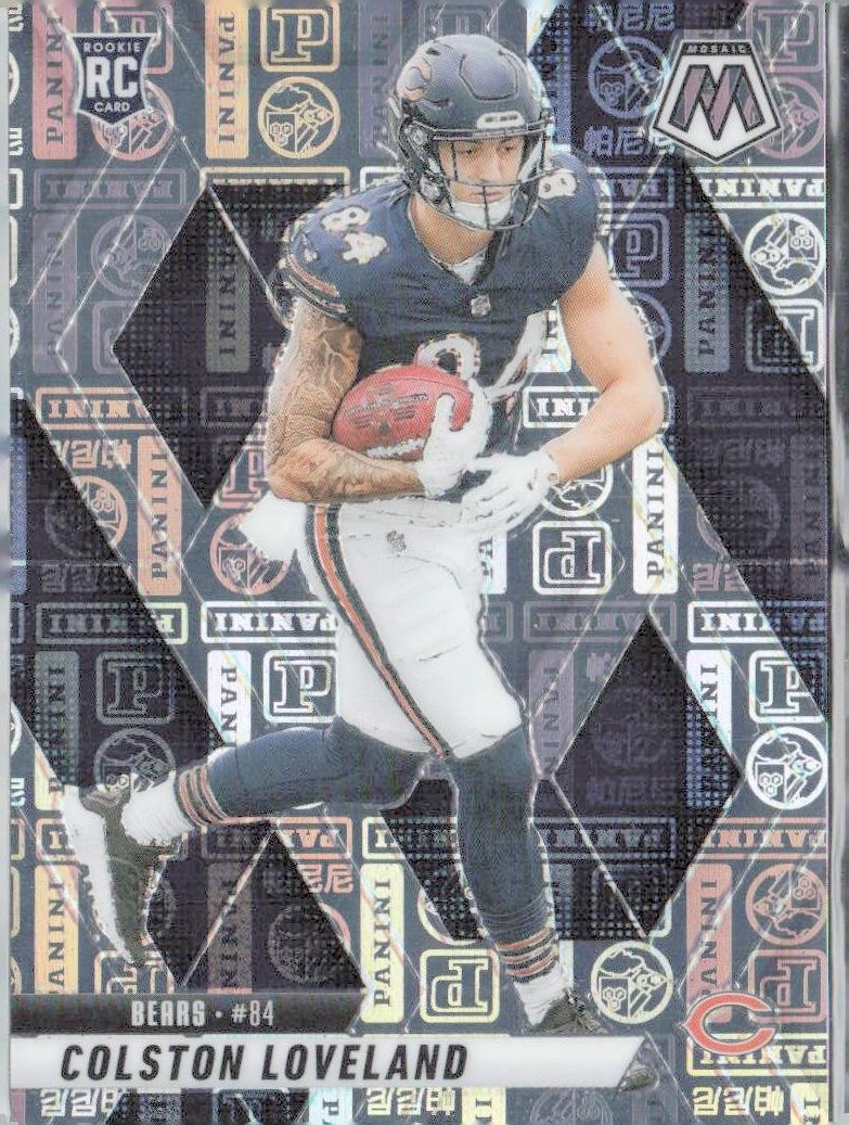 2025 Panini Mosaic Football Silver Knight Colston Loveland #304 PSA 10
