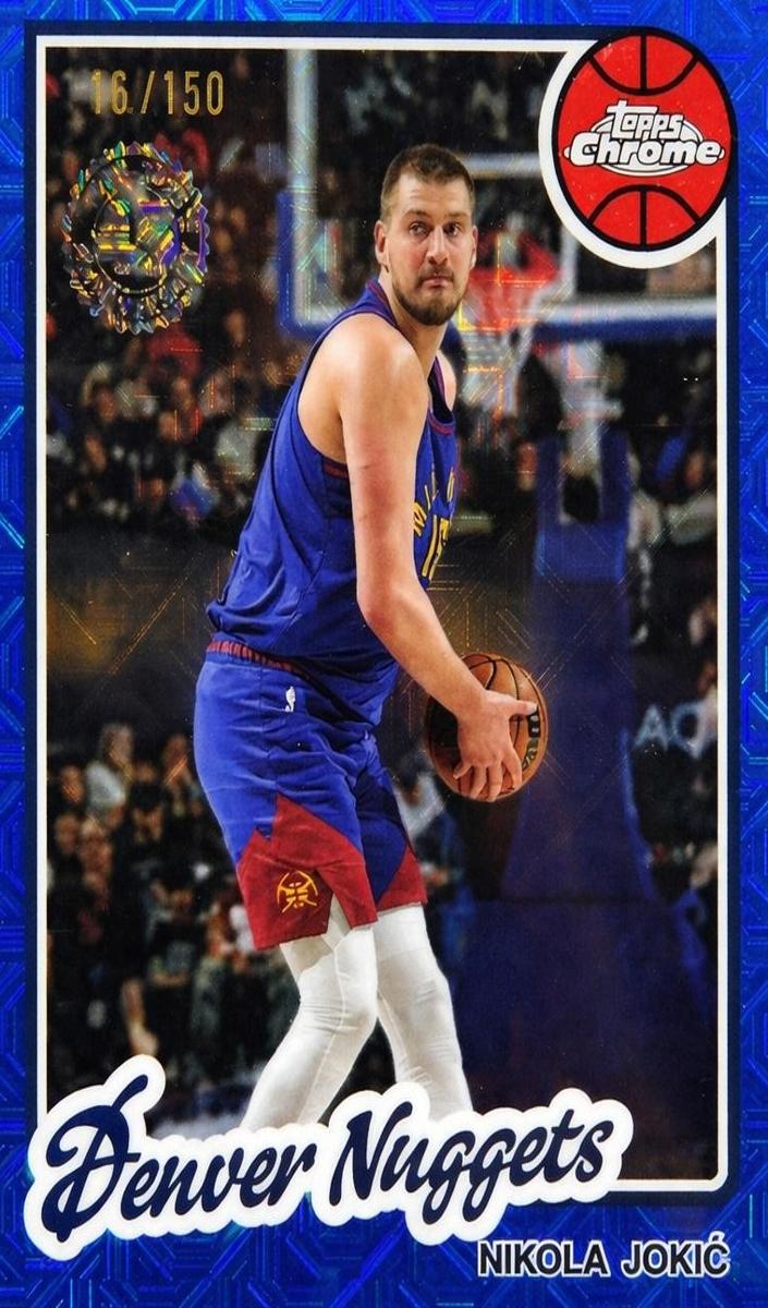 2025 Topps Basketball Blue Refractor Nikola Jokic #TC-NJ